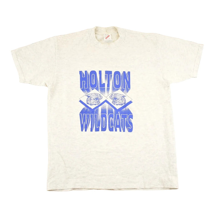 Vintage 1990s Holton Wildcats Collegiate T-Shirt Men's M from propervintagecanada