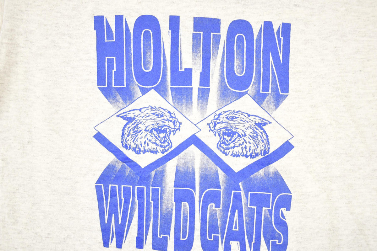 Vintage 1990s Holton Wildcats Collegiate T-Shirt Men's M from propervintagecanada