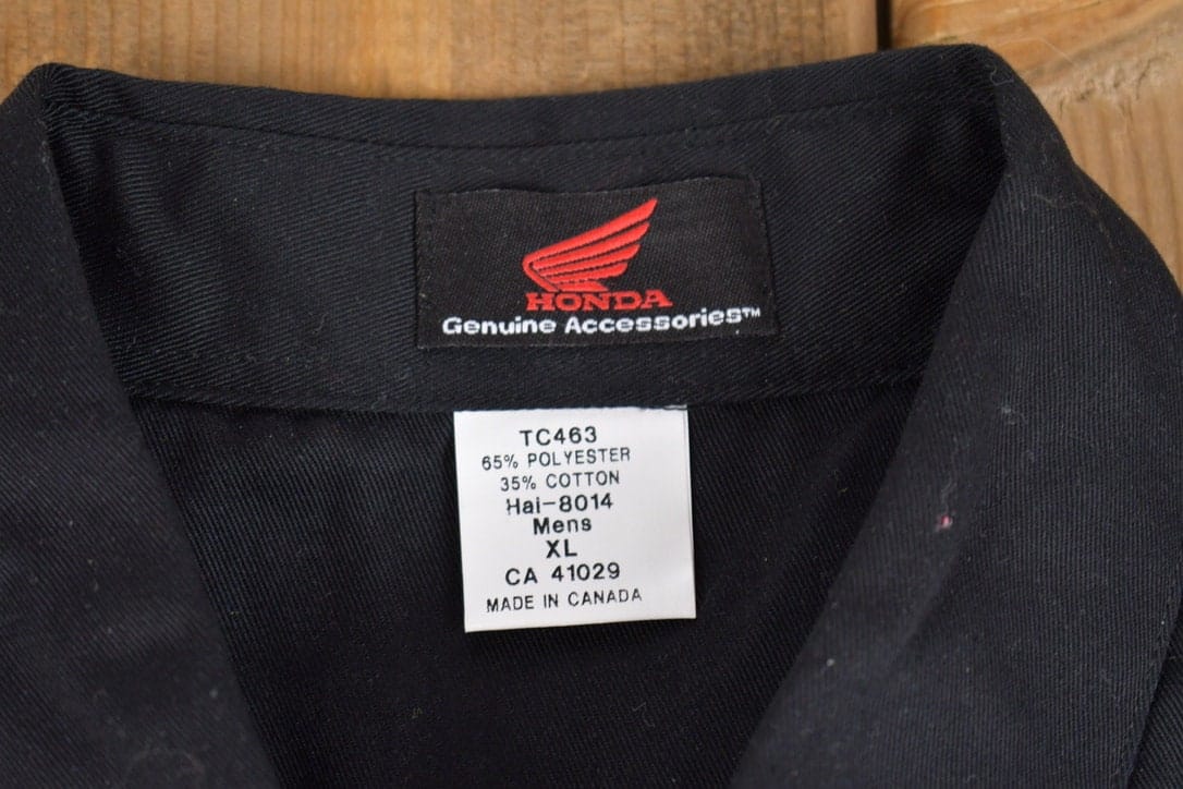 Vintage 1990s Honda Accessories Button Up Shirt Men's 2XL from propervintagecanada