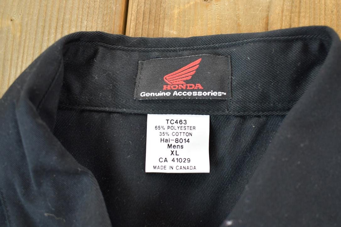 Vintage 1990s Honda Worker Button Up Shirt Men's 2XL from propervintagecanada