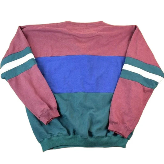 Vintage 1990s Honours Rugby Colour Block Sweatshirt Men's XL Tall from propervintagecanada