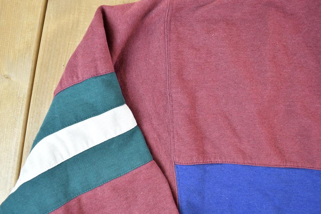 Vintage 1990s Honours Rugby Colour Block Sweatshirt Men's XL Tall from propervintagecanada