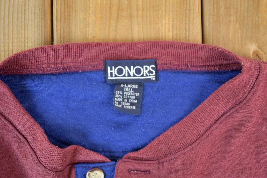 Vintage 1990s Honours Rugby Colour Block Sweatshirt Men's XL Tall from propervintagecanada