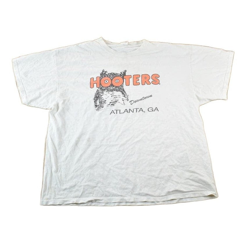 Vintage 1990s Hooters Atlanta Souvenir Single Stitch Graphic Print T-Shirt Men's 2XL from propervintagecanada