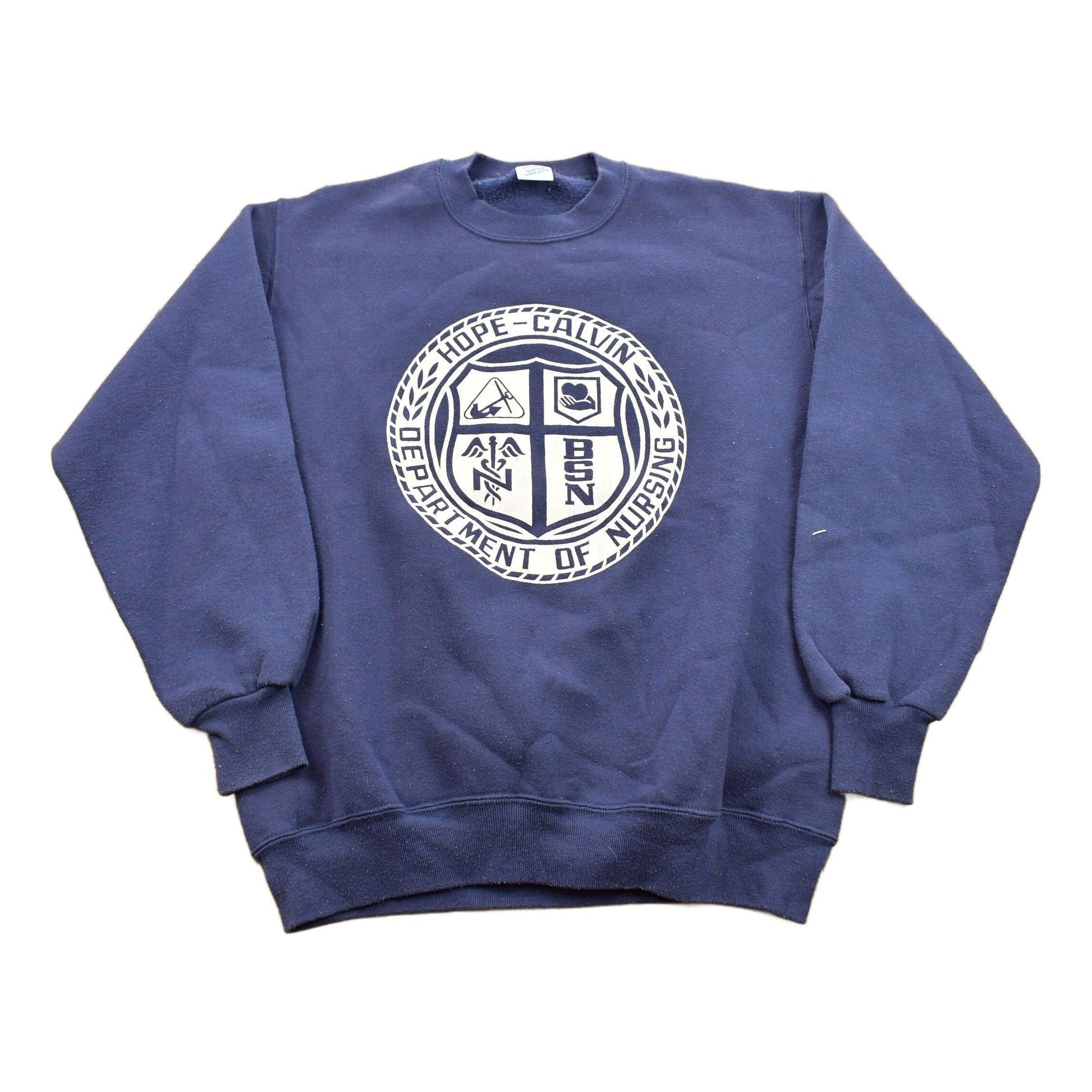 Vintage 1990s Hope Calvin Department Of Nursing Crewneck Sweatshirt from propervintagecanada