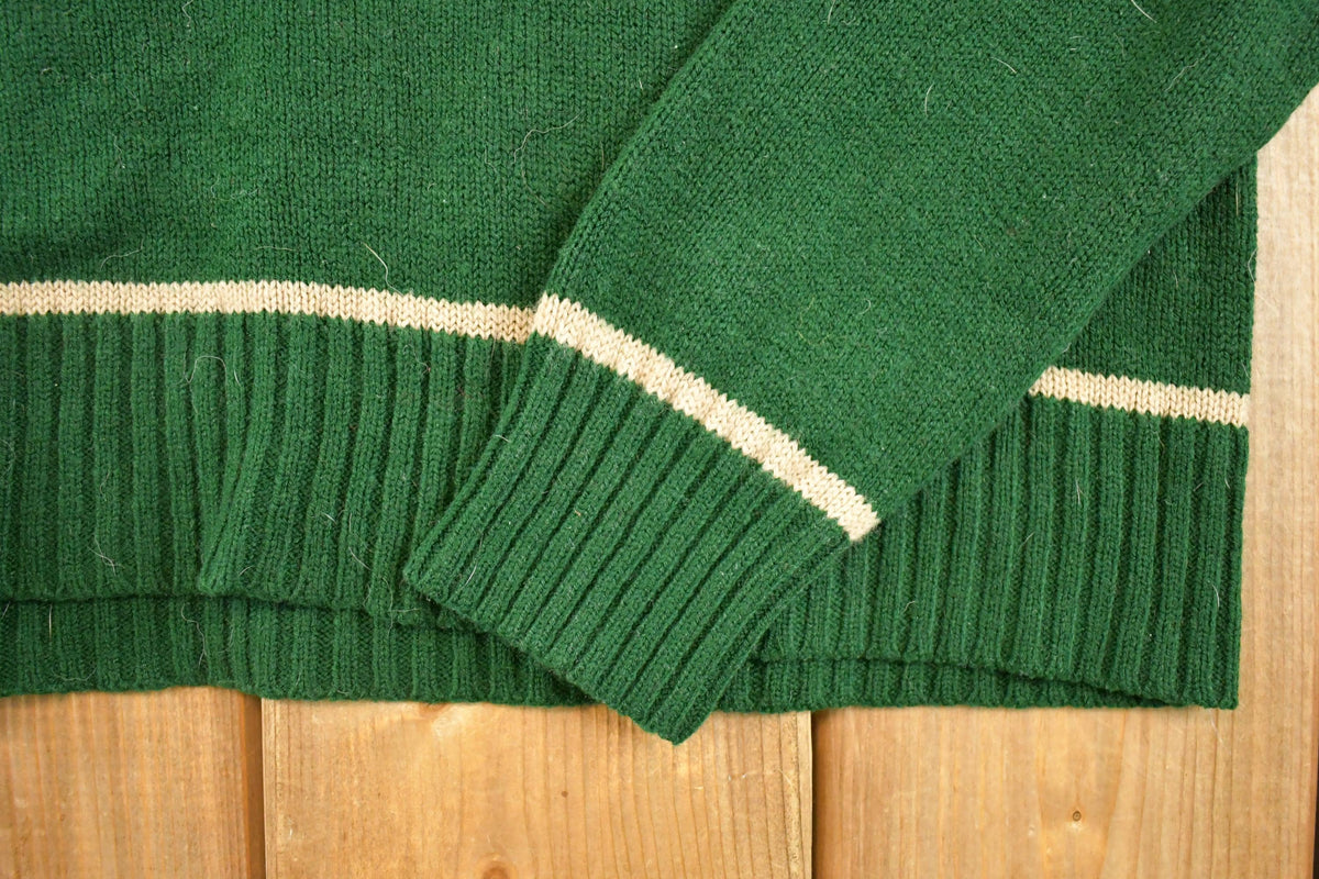 Vintage 1990s Horizon Reindeer Christmas Knit Crewneck Sweater Men's L from propervintagecanada
