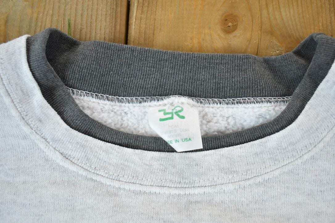 Vintage 1990s Horse Friends Souvenir Double Collar Crewneck Sweatshirt Made In USA Men's Large from propervintagecanada