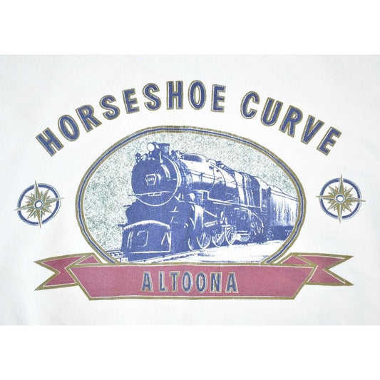 Vintage 1990s Horseshoe Curve Altoona Train Crewneck Sweatshirt Mens L from propervintagecanada