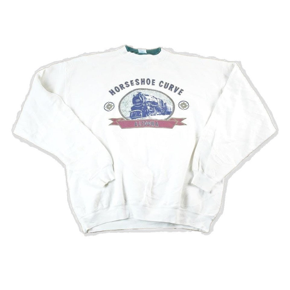 Vintage 1990s Horseshoe Curve Altoona Train Crewneck Sweatshirt Mens L from propervintagecanada