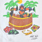 Vintage 1990s Hot Tub Club Tropical Penguins Single Stitch Graphic T-Shirt Men's Small from propervintagecanada