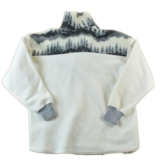 Vintage 1990s Hotheads Winter Wonderland Fleece Outdoorsman Sweater Men's XL from propervintagecanada