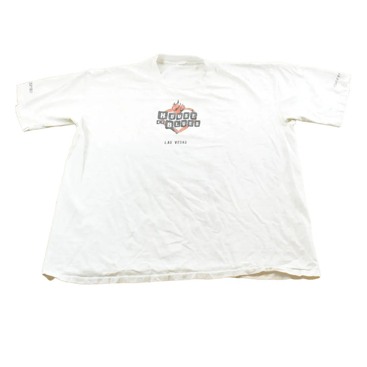 Vintage 1990s House Of Blues Las Vegas Graphic T-Shirt Mens 2XL from propervintagecanada