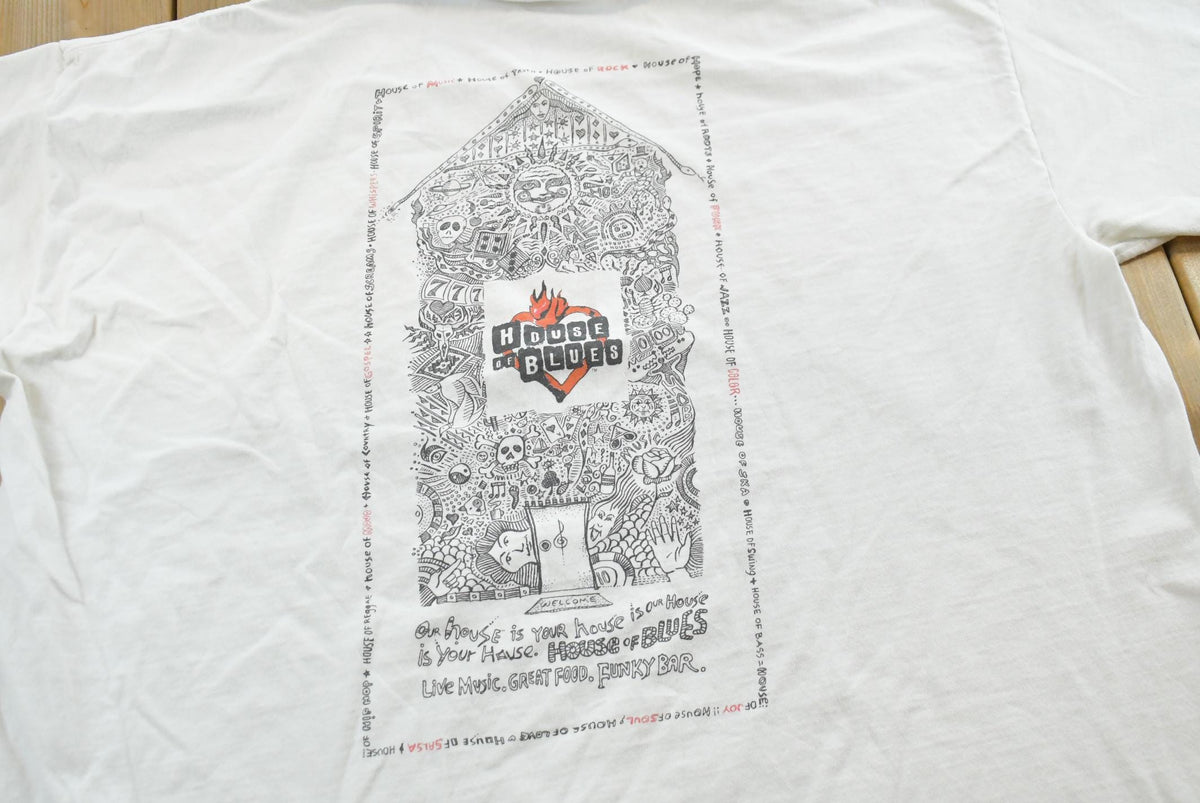 Vintage 1990s House Of Blues Las Vegas Graphic T-Shirt Mens 2XL from propervintagecanada
