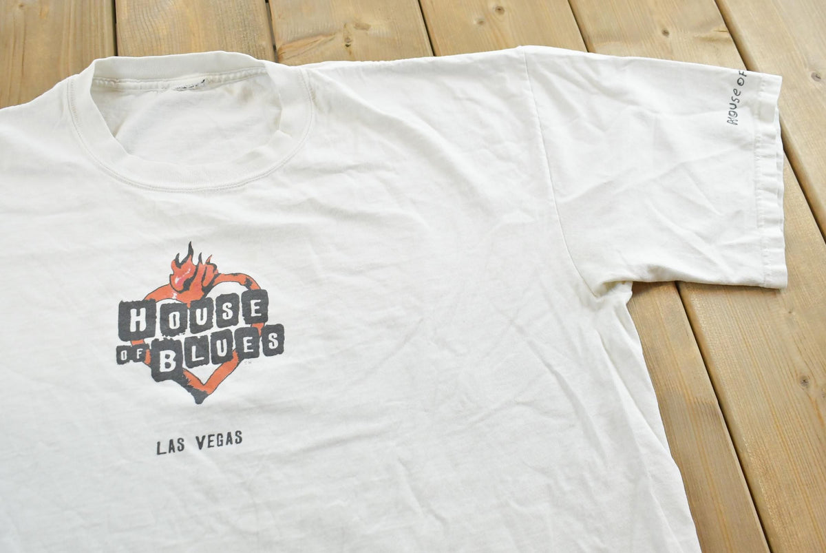 Vintage 1990s House Of Blues Las Vegas Graphic T-Shirt Mens 2XL from propervintagecanada