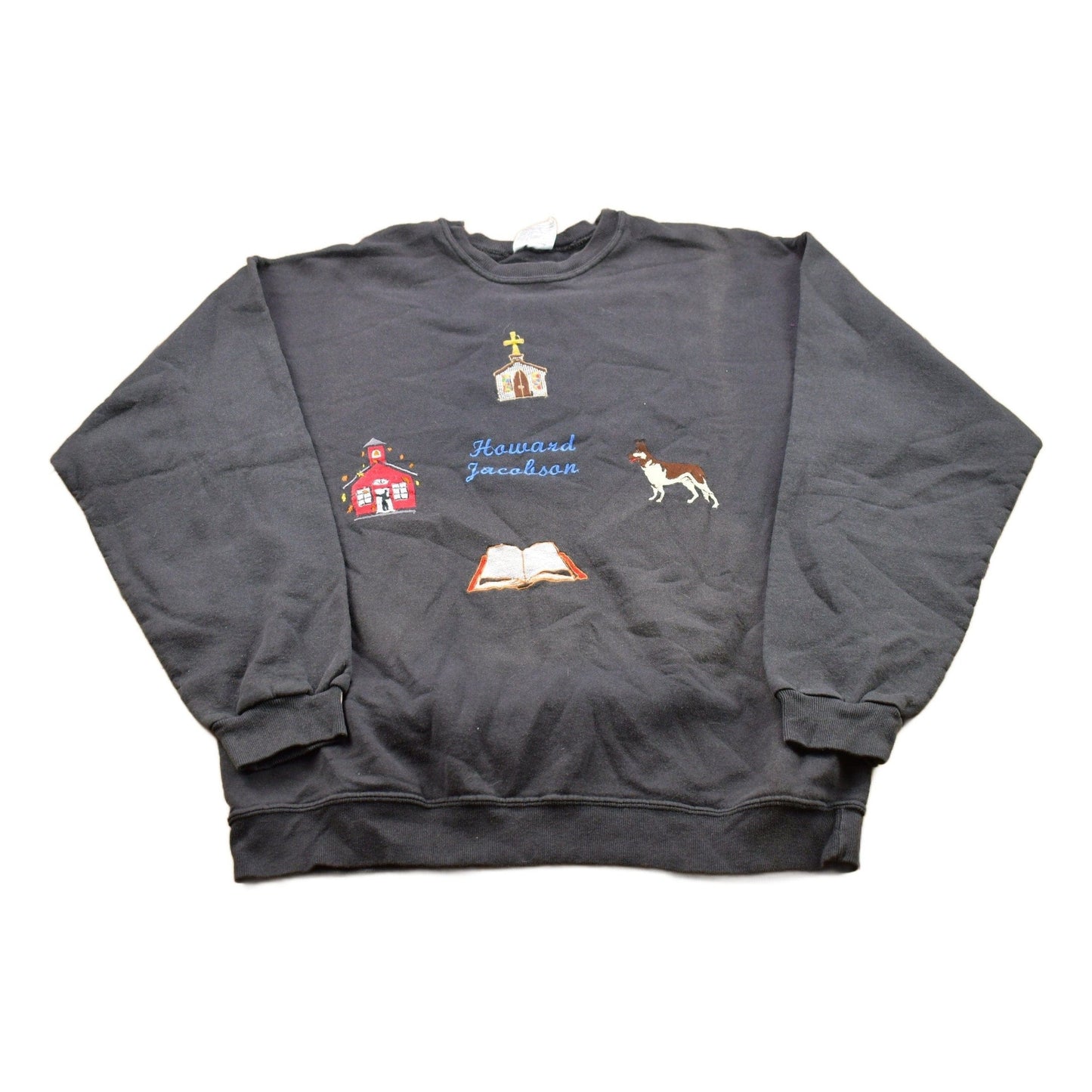 Vintage 1990s Howard Jacobson School Crewneck Sweatshirt Men's Small from propervintagecanada