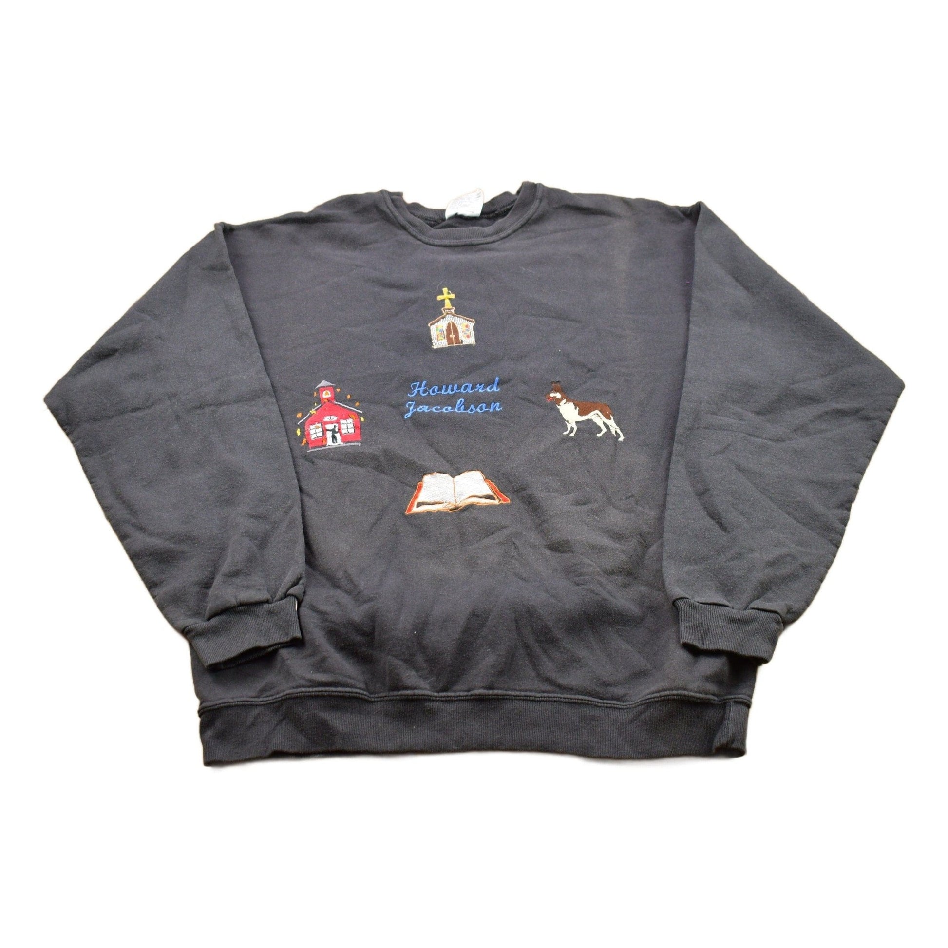 Vintage 1990s Howard Jacobson School Crewneck Sweatshirt Men's Small from propervintagecanada