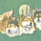 Vintage 1990s Howling Wolves Outdoorsman Souvenir T-Shirt Men's M from propervintagecanada