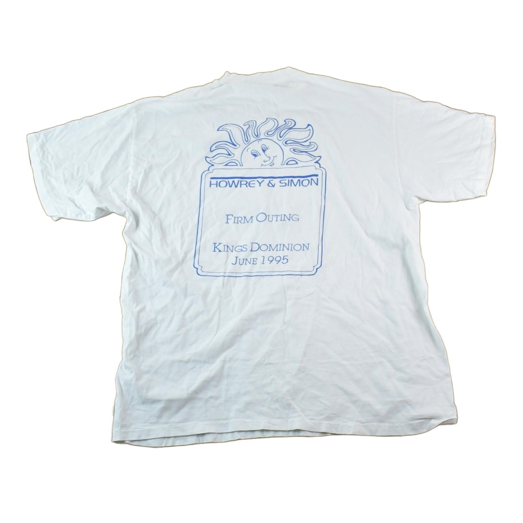 Vintage 1990s Howrey & Simon Souvenir Single Stitch Graphic Print T-Shirt Men's XL from propervintagecanada