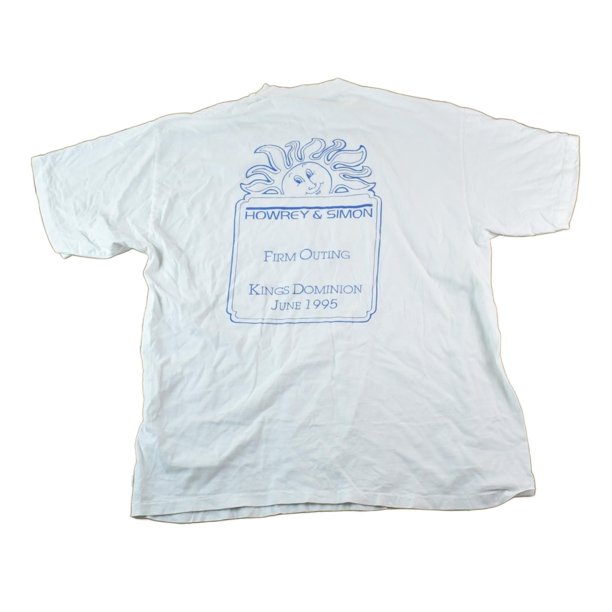 Vintage 1990s Howrey & Simon Souvenir Single Stitch Graphic Print T-Shirt Men's XL from propervintagecanada