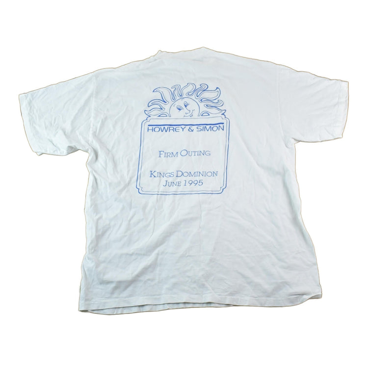 Vintage 1990s Howrey & Simon Souvenir Single Stitch Graphic Print T-Shirt Men's XL from propervintagecanada