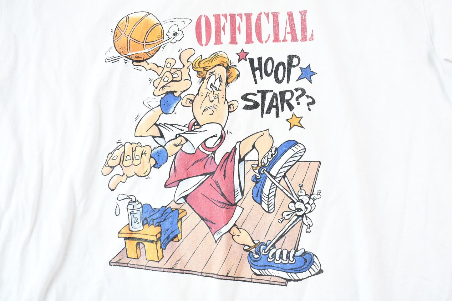 Vintage 1990s Humeur Design Official Hoop Star Basketball Long Sleeve Graphic T-Shirt Men's Large from propervintagecanada