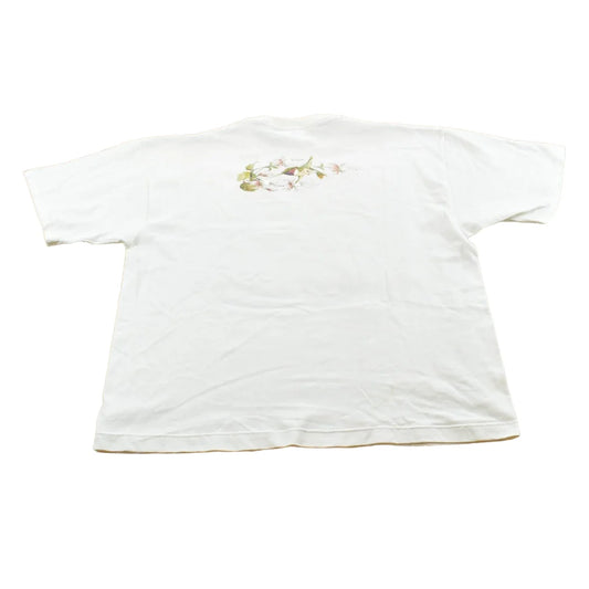 Vintage 1990s Hummingbird Flowers Nature Animal T-Shirt Men's M from propervintagecanada