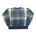 Vintage 1990s Hunt Club Plaid Knitted Crewneck Sweater Men&