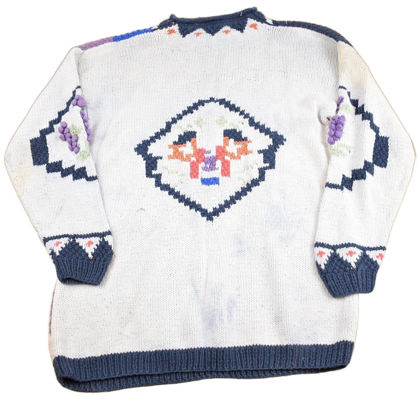 Vintage 1990s Hunt Club Southwestern Sun Theme Knit Sweater Men's Medium from propervintagecanada