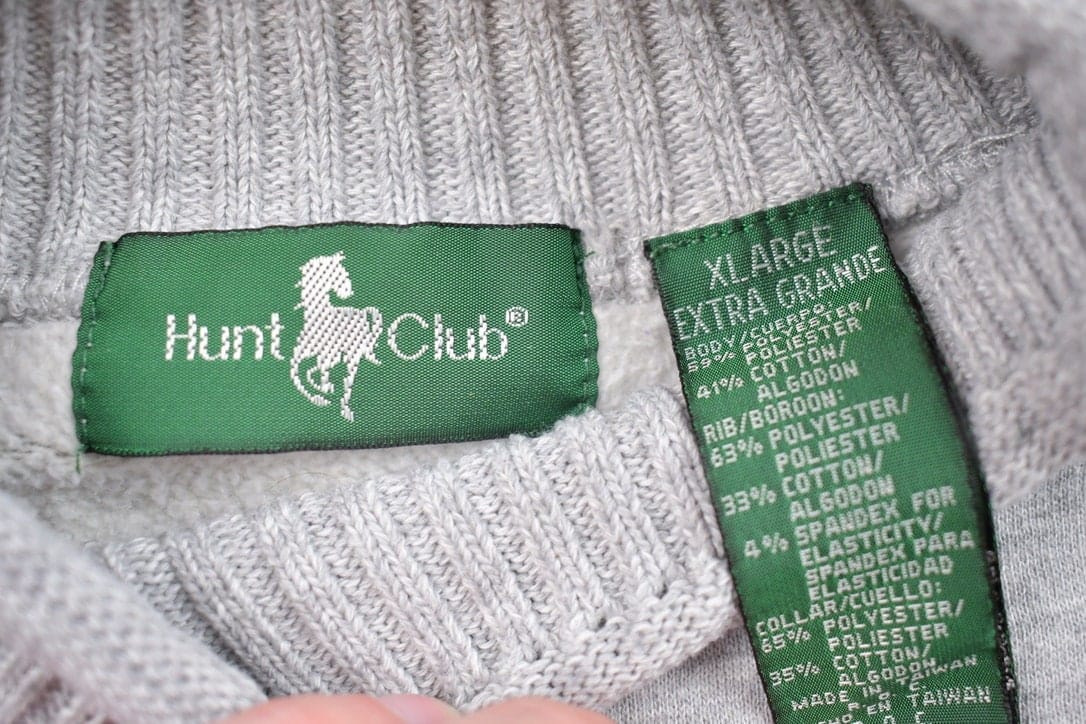 Vintage 1990s Hunt Club Turtleneck Sweatshirt Men's XL from propervintagecanada