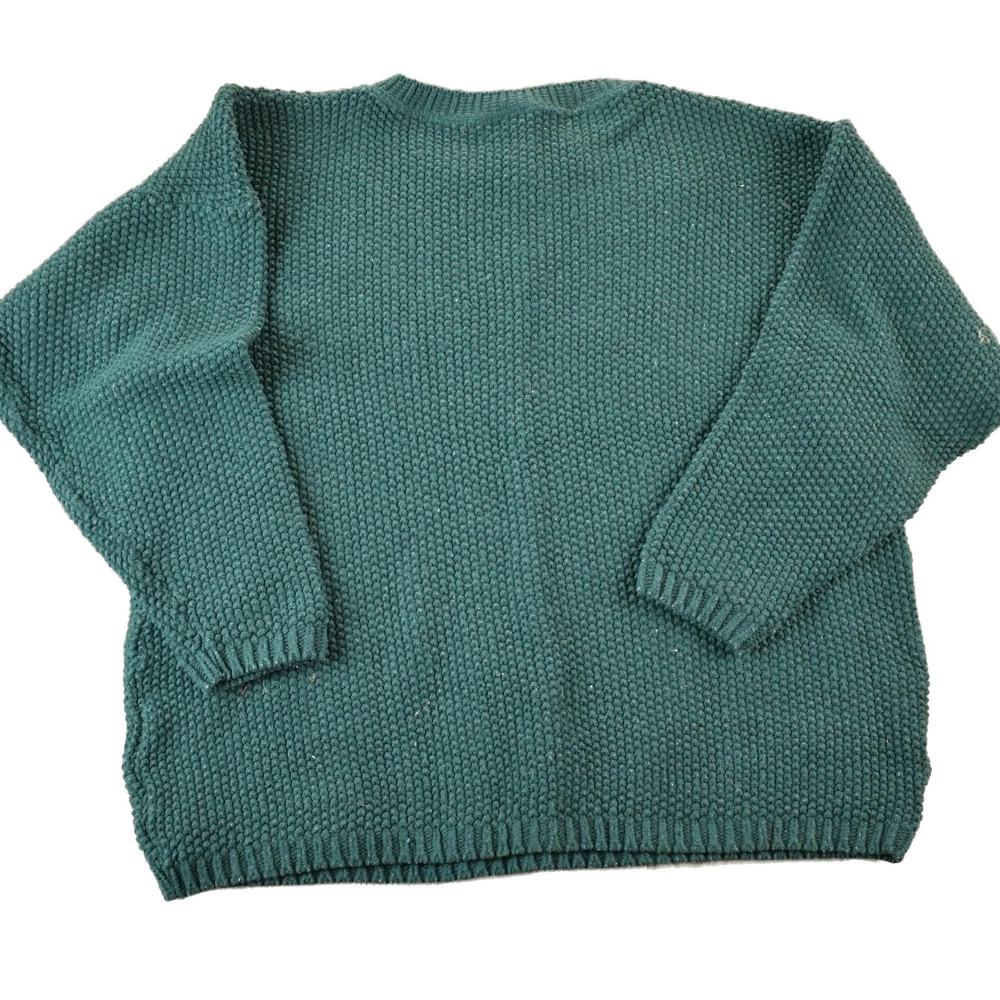 Vintage 1990s Huntington Ridge Hunter Green Knit Crewneck Sweater Men's XL from propervintagecanada
