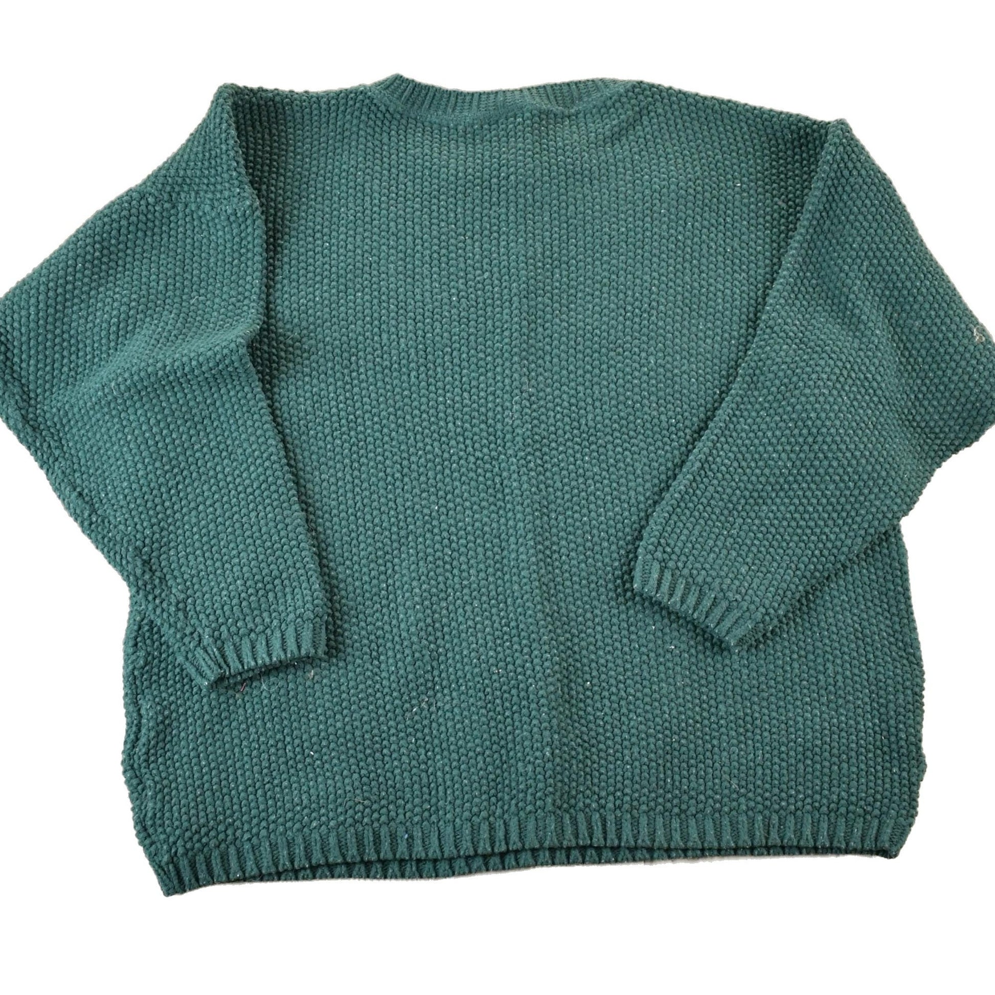 Vintage 1990s Huntington Ridge Hunter Green Knit Crewneck Sweater Men's XL from propervintagecanada