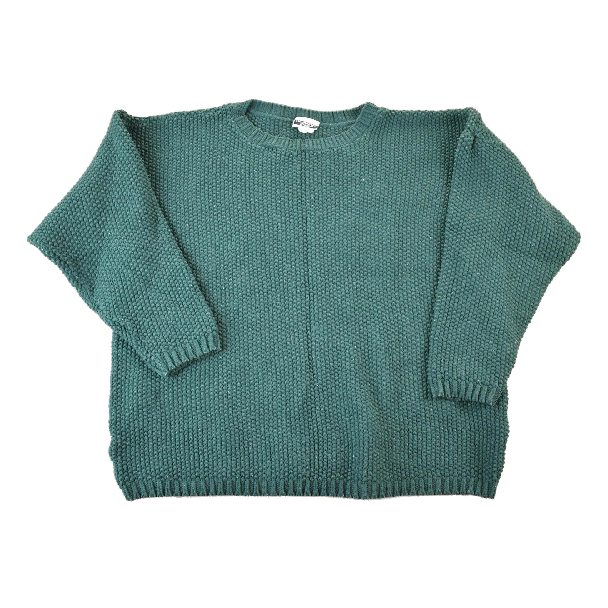Vintage 1990s Huntington Ridge Hunter Green Knit Crewneck Sweater Men's XL from propervintagecanada