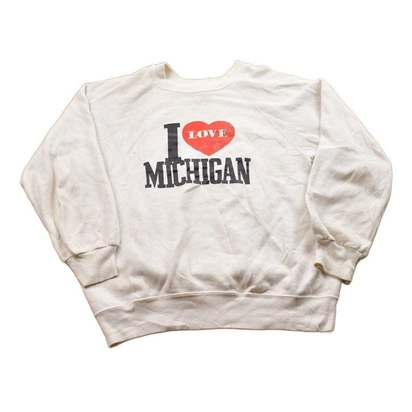 Vintage 1990s I Love Michigan Crewneck Sweatshirt Men's Small from propervintagecanada