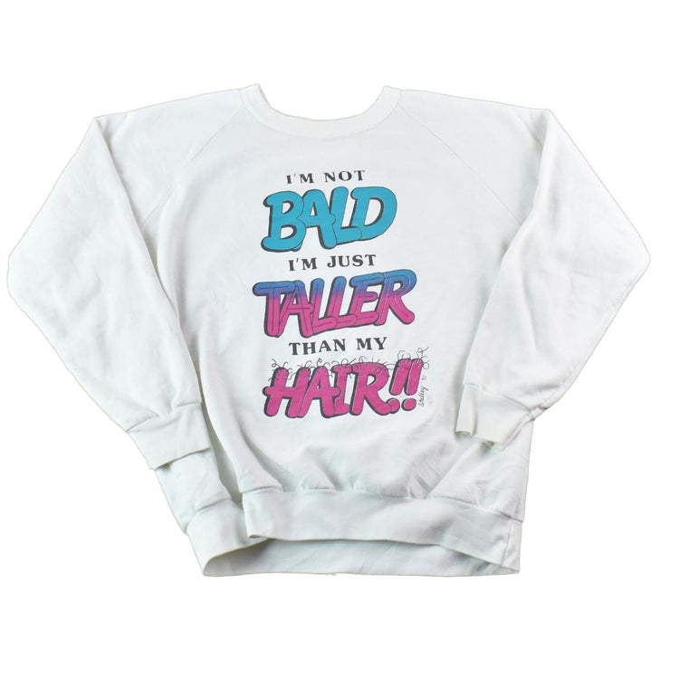 Vintage 1990s I'm Not Bald Funny Souvenir Crewneck Sweatshirt Men's Large from propervintagecanada