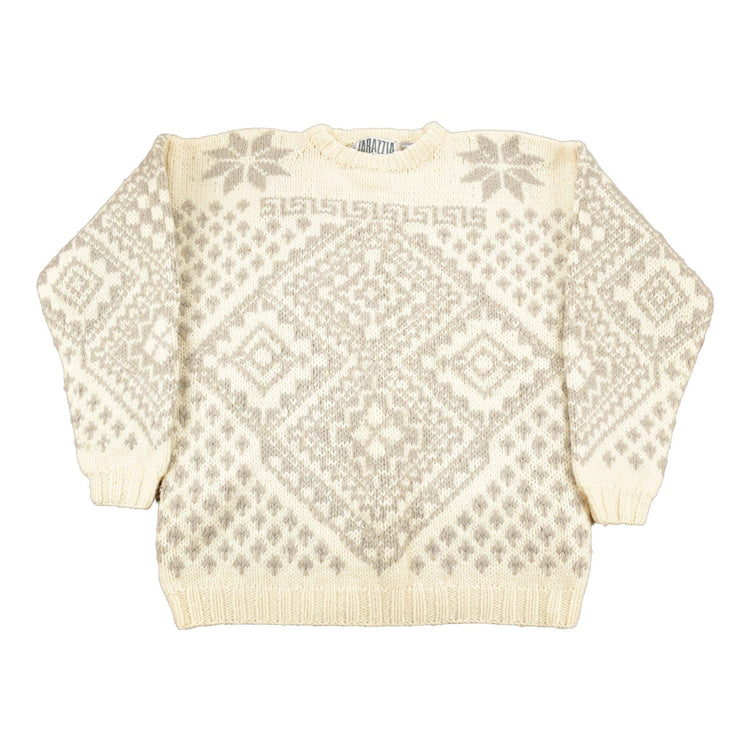 Vintage 1990s Iarazzia Winter Theme Knit Crewneck Sweater Men's Medium from propervintagecanada