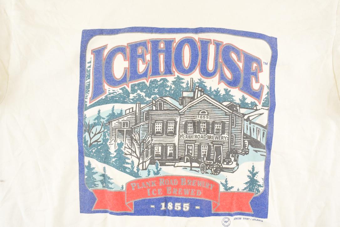 Vintage 1990s Icehouse Plank Road Brewery Souvenir Crewneck Shirt Men's M / 90's Tourist Vacation Graphic Sweater from propervintagecanada