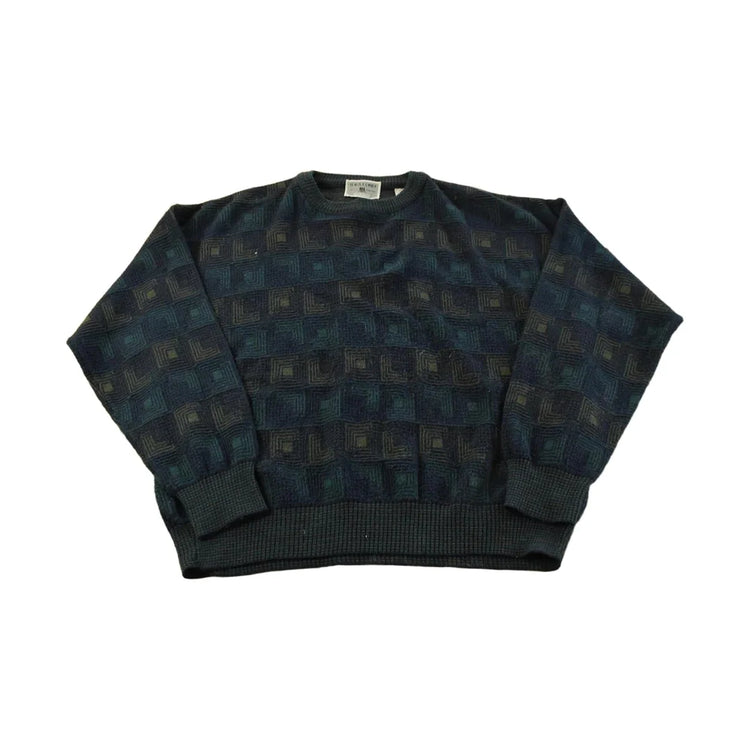 Vintage 1990s Idea Uomo Knit Crewneck Sweater Men's L from propervintagecanada