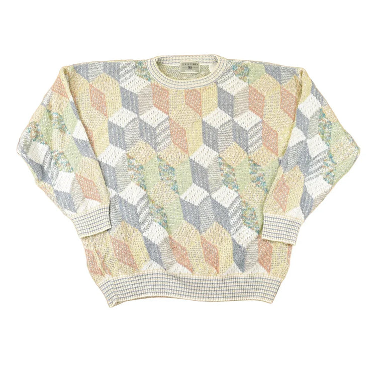 Vintage 1990s Idea Uomo Knit Crewneck Sweater Mens XL from propervintagecanada