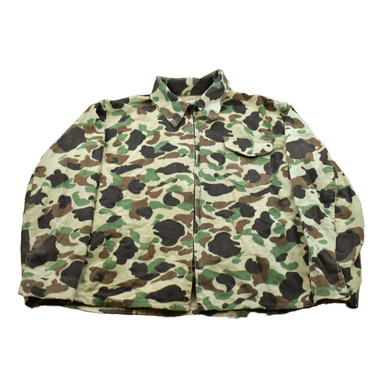 Vintage 1990s Ideal Hunting Camo Collared Zip Up Men's XL from propervintagecanada