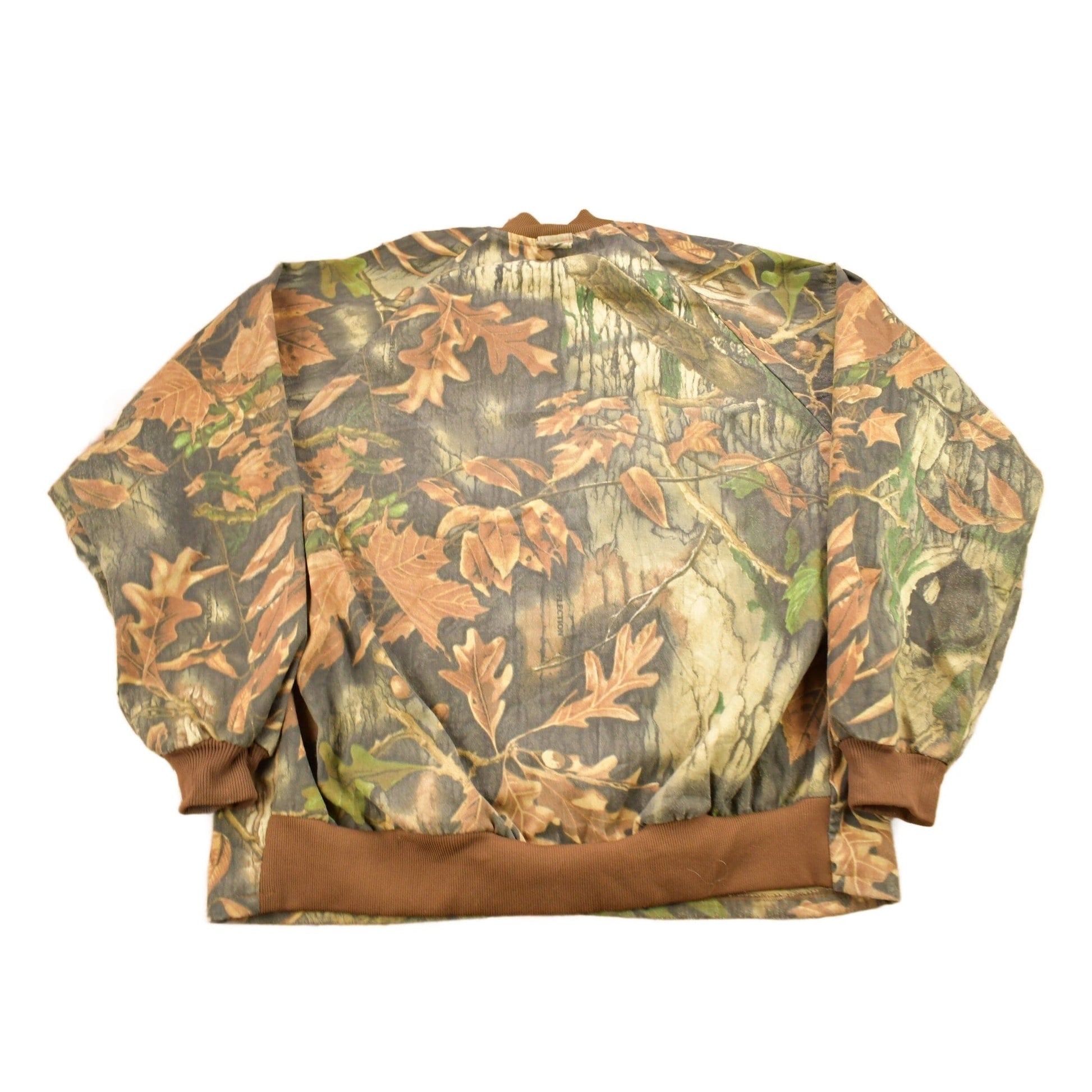 Vintage 1990s IDEAL Tree Camo Windbreaker Bomber Jacket Men's XL from propervintagecanada