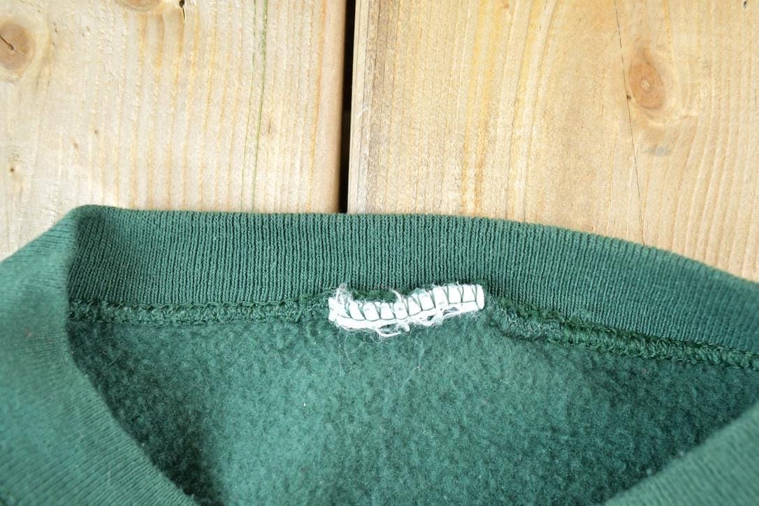 Vintage 1990s Ill Be Naughty Cute Christmas Funny Crewneck Sweater Made In USA 90s Crewneck Men's XL from propervintagecanada