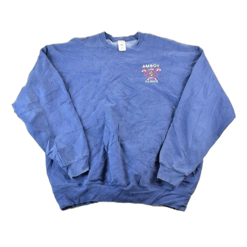 Vintage 1990s Illinois Fire Department Souvenir Heavyweight Crewneck Sweatshirt Men's 2XL from propervintagecanada