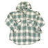 Vintage 1990s In Style New York Plaid Button Up Hoodie Men&