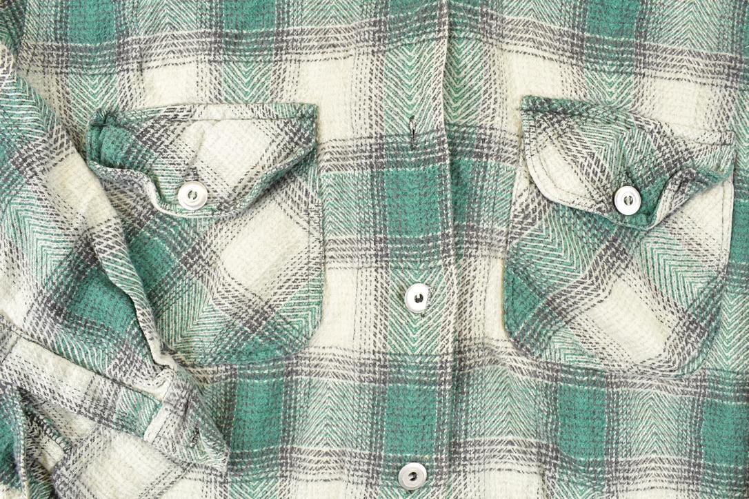 Vintage 1990s In Style New York Plaid Button Up Hoodie Men's M from propervintagecanada