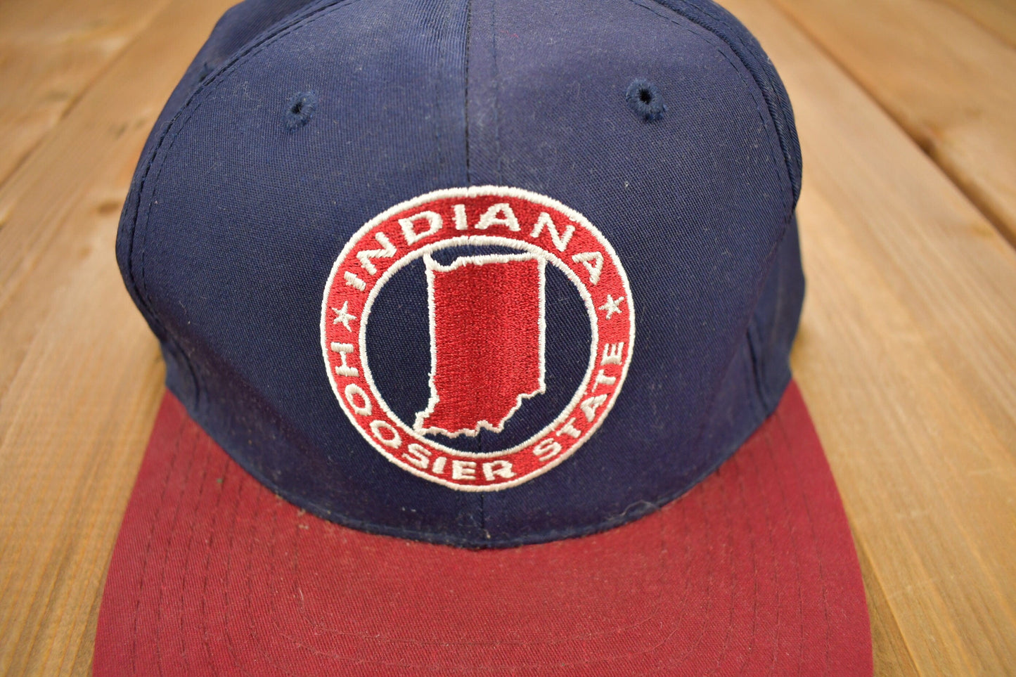 Vintage 1990s Indiana Hoosiers Collegiate Snap Back Hat from propervintagecanada