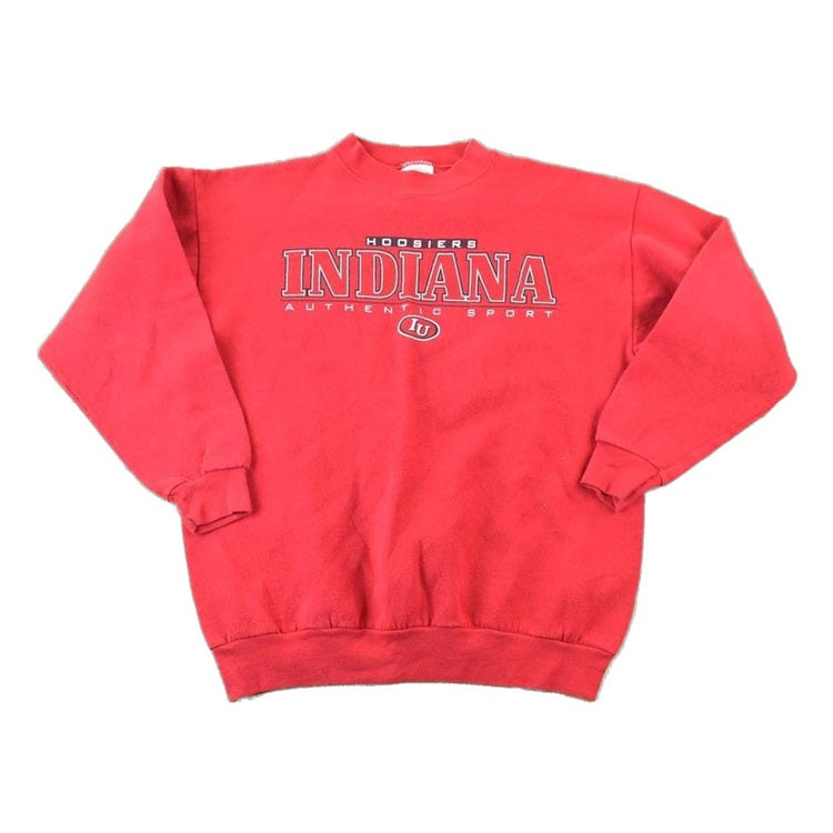 Vintage 1990s Indiana Hoosiers University Collegiate Crewneck / Embroidered / NCAA Sweatshirt / Sportswear / Americana from propervintagecanada