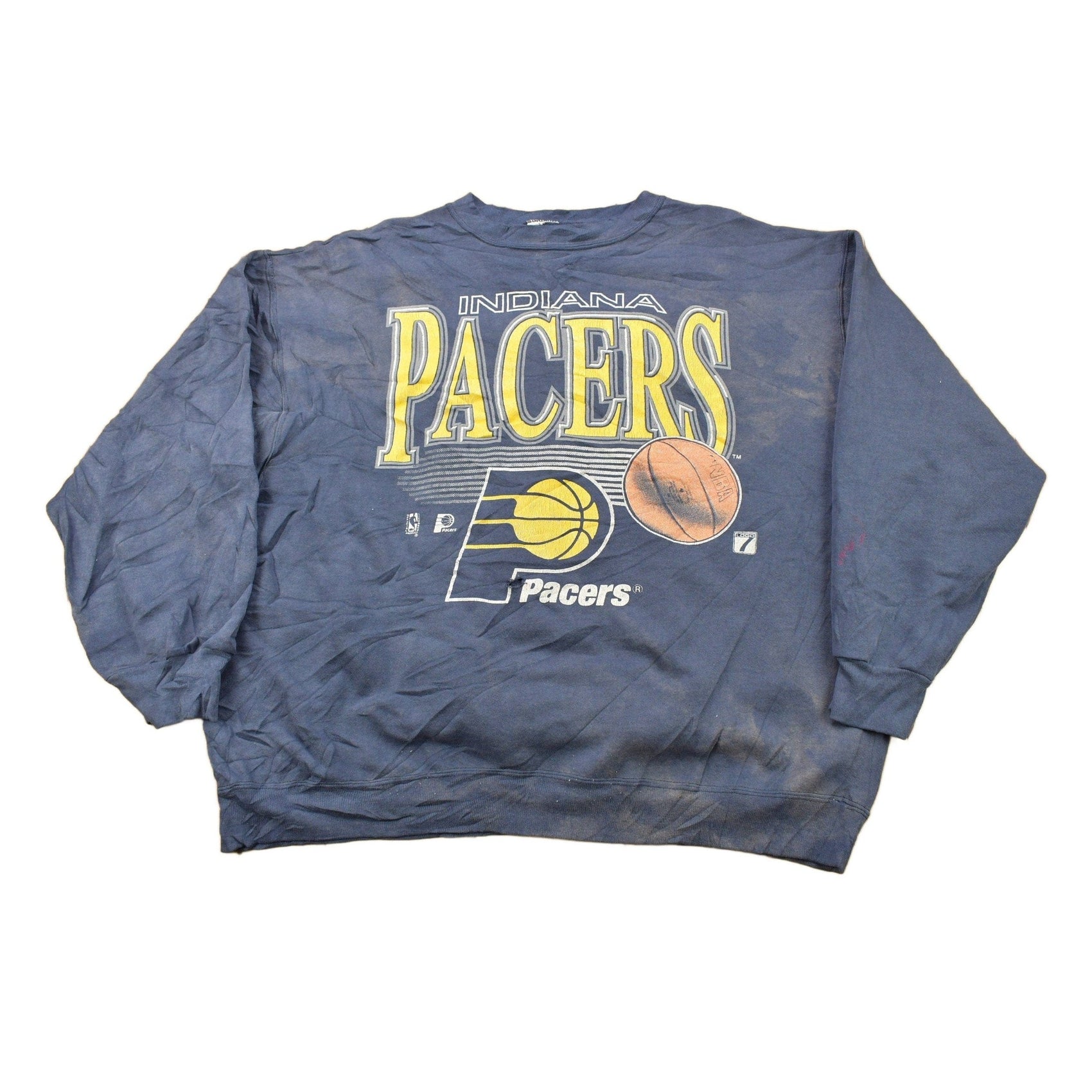 Vintage 1990s Indiana Pacers NBA Graphic Crewneck Sweatshirt Men's XL from propervintagecanada