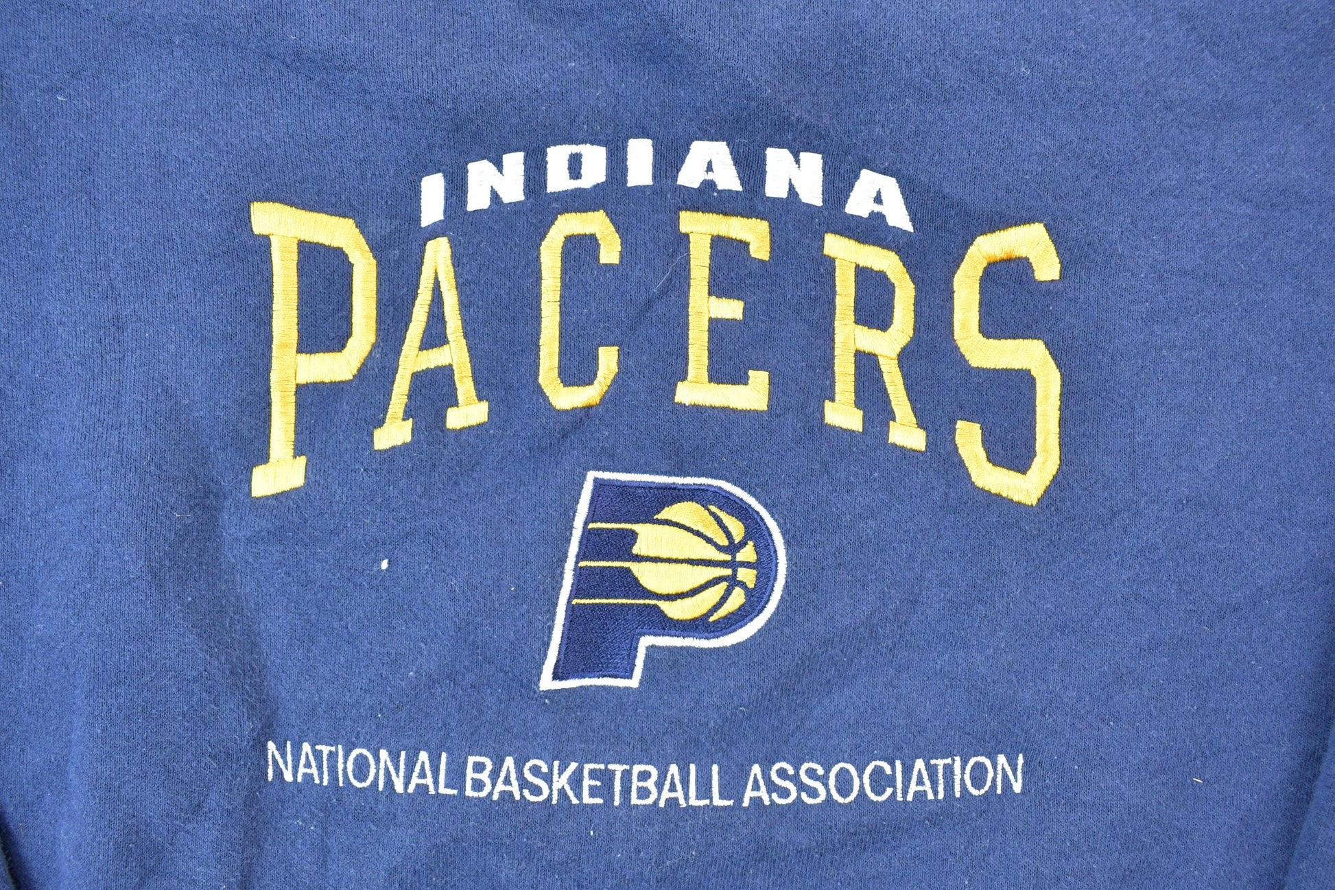 Vintage 1990s Indiana Pacers Nutmeg Mills NBA Crewneck Sweatshirt / Made In USA / Basketball / Embroidered Sportswear / Americana / from propervintagecanada