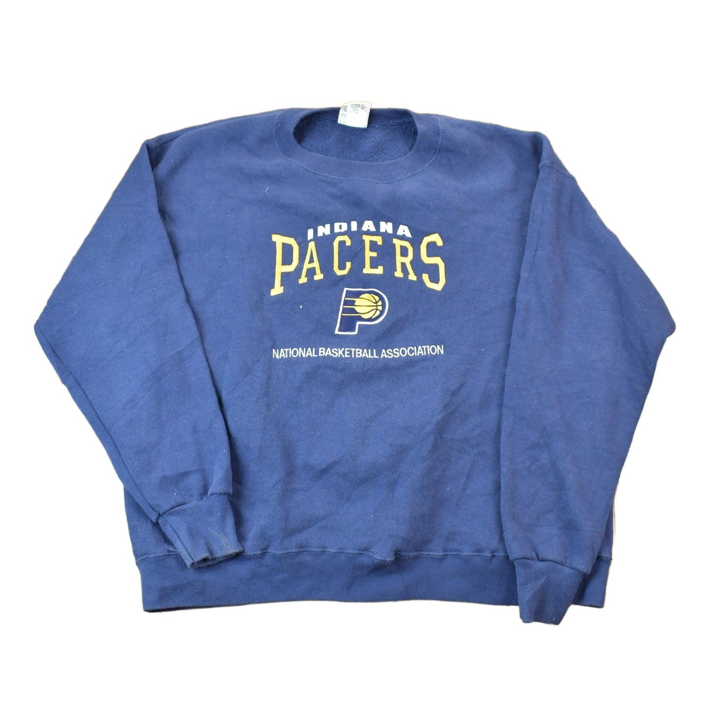 Vintage 1990s Indiana Pacers Nutmeg Mills NBA Crewneck Sweatshirt / Made In USA / Basketball / Embroidered Sportswear / Americana / from propervintagecanada