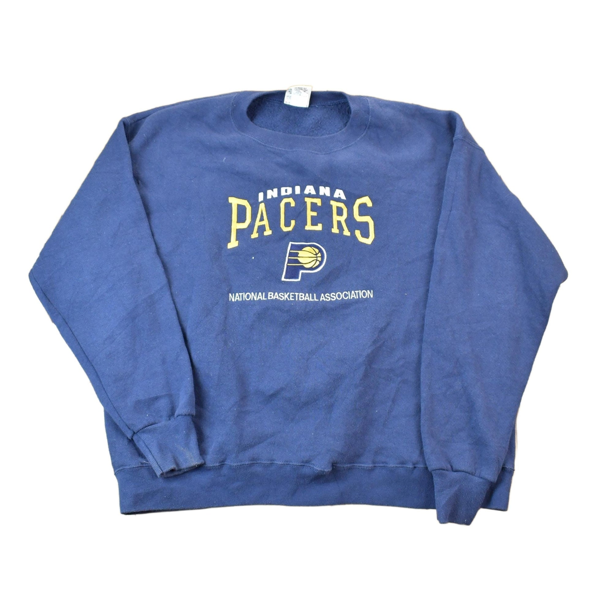 Vintage 1990s Indiana Pacers Nutmeg Mills NBA Crewneck Sweatshirt / Made In USA / Basketball / Embroidered Sportswear / Americana / from propervintagecanada